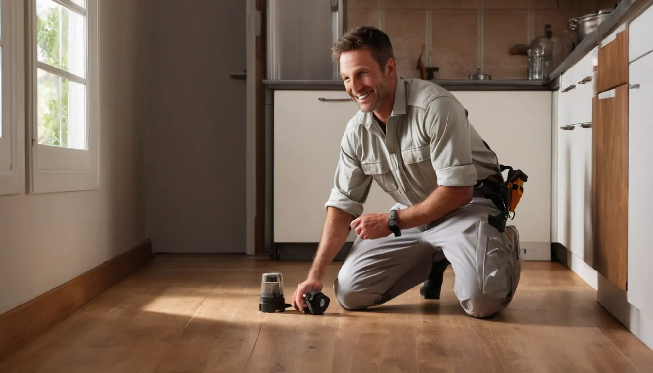 Friendly pest control provider talking with a homeowner in a bright St. Paul kitchen